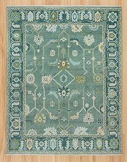 Hand-Tufted Oushak Wool Rug – Handmade Unique Turkish Traditional Design...