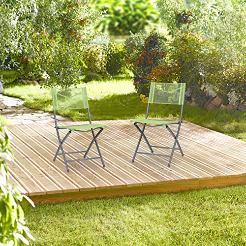 Chaise de jardin pliable lot de 2 fauteuils de camping en métal résistant