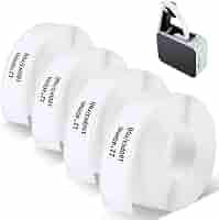 Rubans Étiquettes Thermiques 12x40mm - Lot De 4 Rouleaux | Compatible Étiqueteuses P15/P12/P11/D30/L12