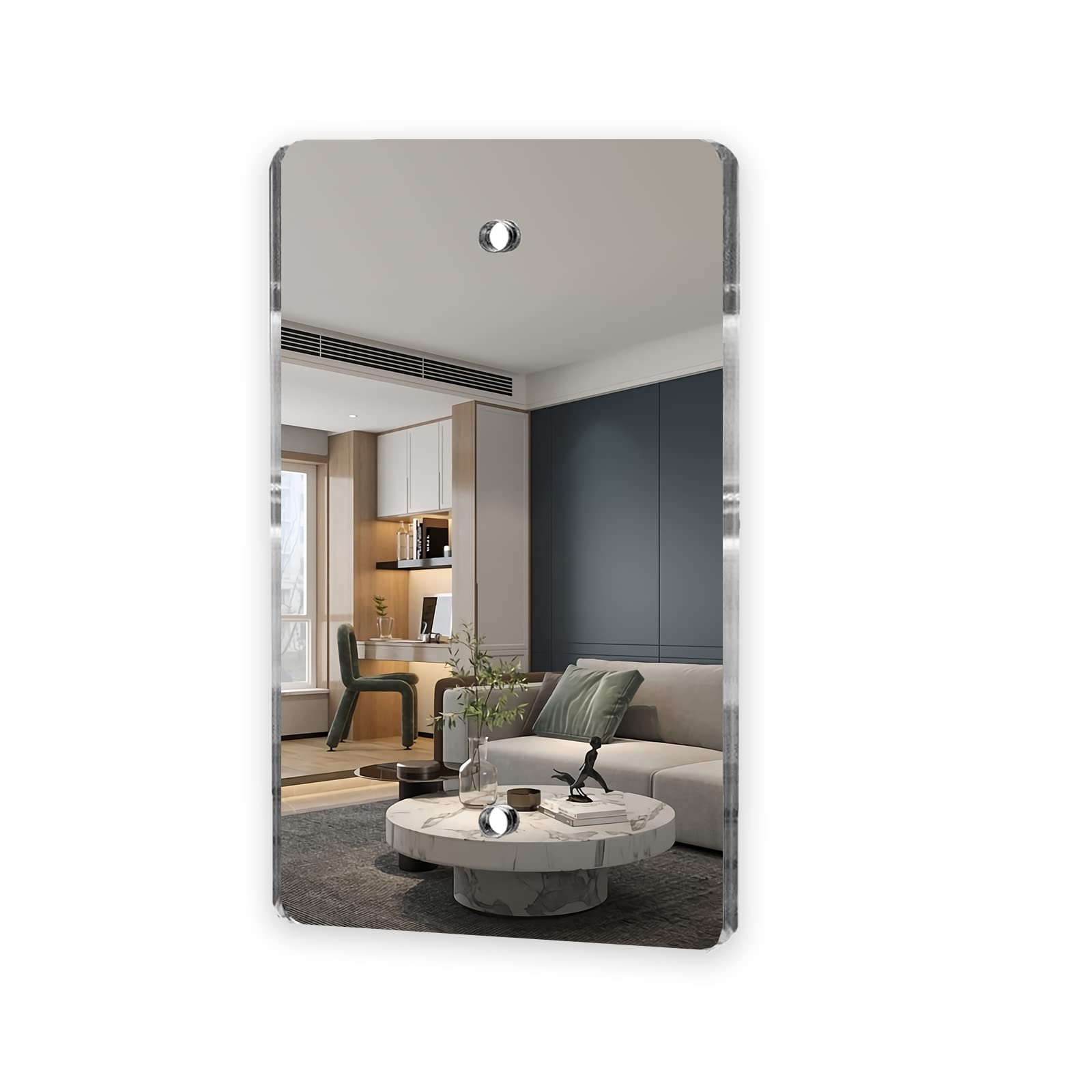 Photo 1 of 1 Pcs Mirror Outlet Covers Durable Light Switch Plates Acrylic Mirrored Decorative Wall Outlet Cover Blank Wall Plate Cover Wall Plates