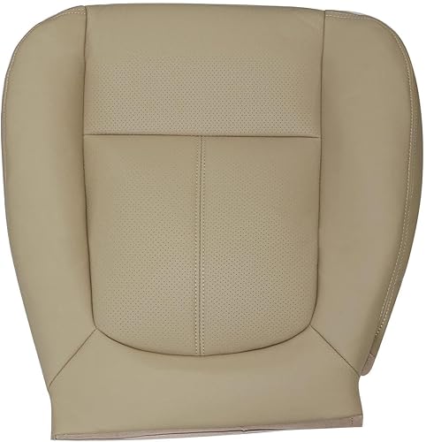Priprilod Funda de asiento de repuesto para parte inferior del lado del conductor, de piel perforada, compatible con Ford F250, F350, F450, F550,