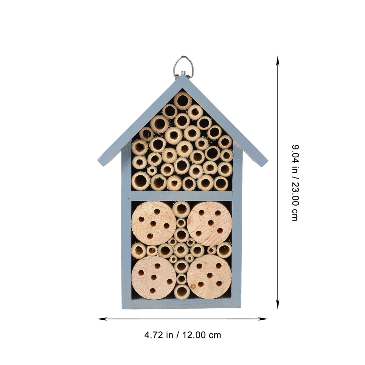 Kisangel Insektenhotel und Nistkasten, Insektenhaus Outdoor Bienenhotel Insect Wooden House Bienenhotel Nistplatz Für Wildbienen Und Insekten Dekoratives Gartenhaus Für Balkon Und Garten