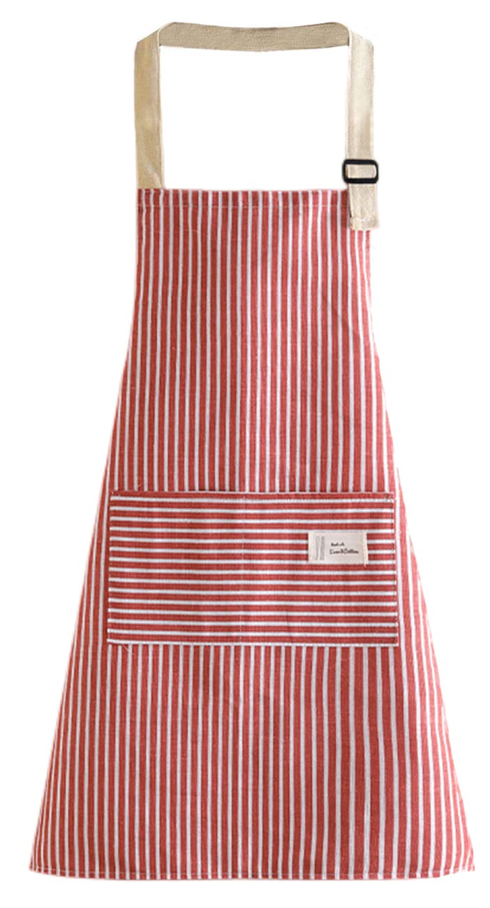 FAIRYGATE Kitchen Craft Apron Adjustable Neck Bib Chef Aprons for Men Women Suitable for Cooking Waitress A1616