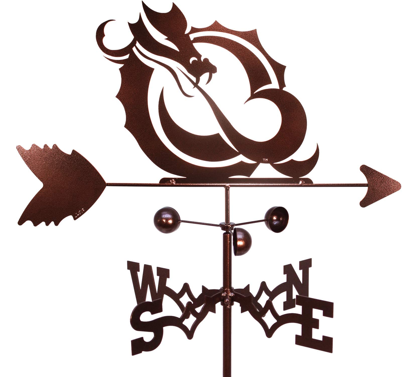 SWEN Products Minnesota State Moorhead Dragons Weathervane (Adjustable Mount Include)