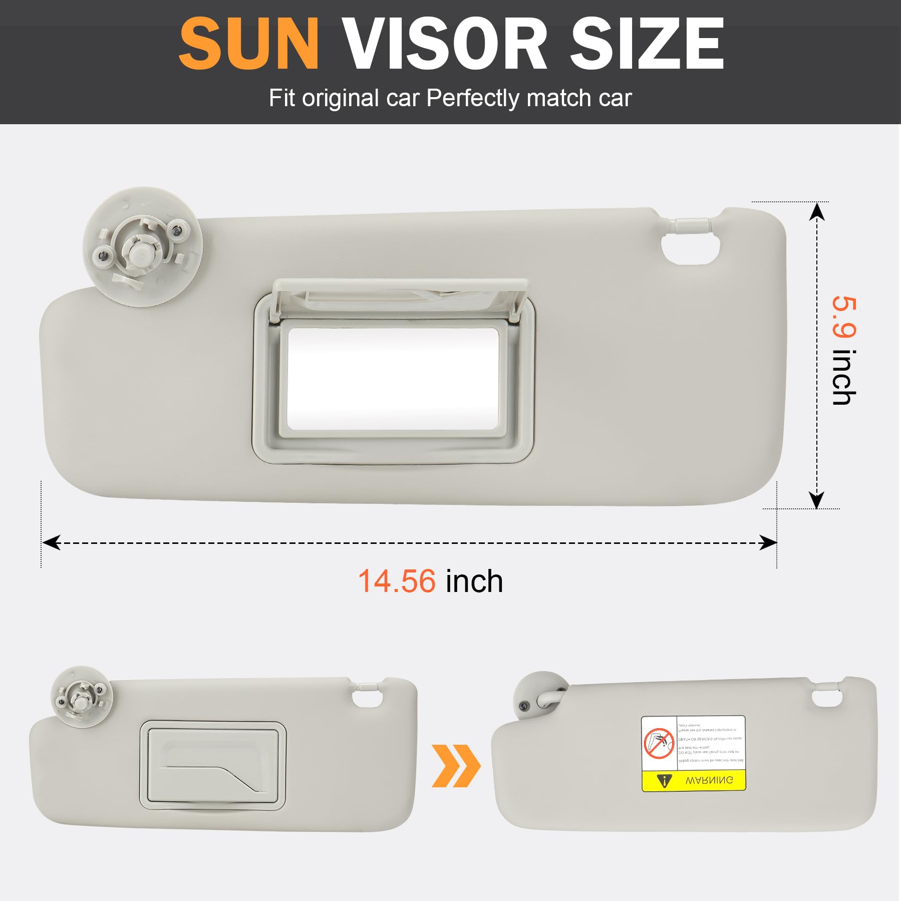 Alette Parasole Auto Per Chevrolet Per Sonic 2012-2019 Per Spark 2013-2016 Sinistra Lato Destro Auto Anteriore Sun Visor Pannello P95327509 Auto Sun Visor PANTINA ALETTA PARASOLE(Sinistra e destra