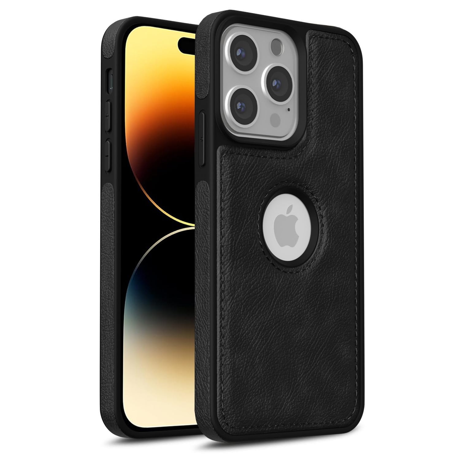 Pikkme Back Cover | Flexible Pu Leather | Full Camera Protection | Raised Edges | Super Soft-Touch | Bumper Case for iPhone 14 Pro Max (Black) (B0BJ9DBWG8) Amazon Price History, Amazon Price Tracker