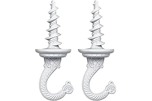 Durable Ceiling Screw Hooks: Wall-Mount Heavy Duty Hooks for Plants and Chandeliers