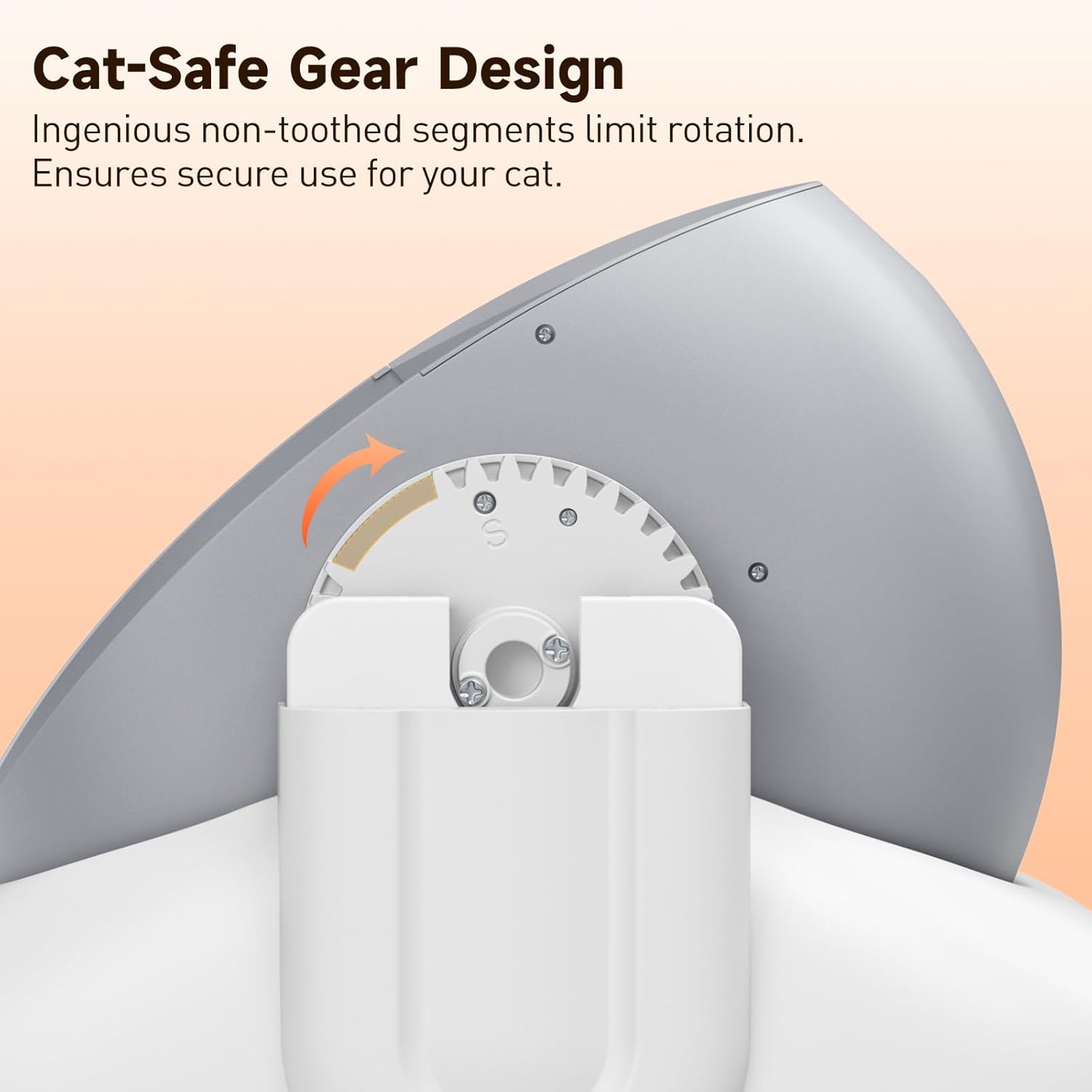 Automatic Cat Litter Box, Self Cleaning Litter Box for Multiple Cats with Open Top Design, App Control, Safet Protection,Ultra-Quiet,Easy Setup,Light Gray