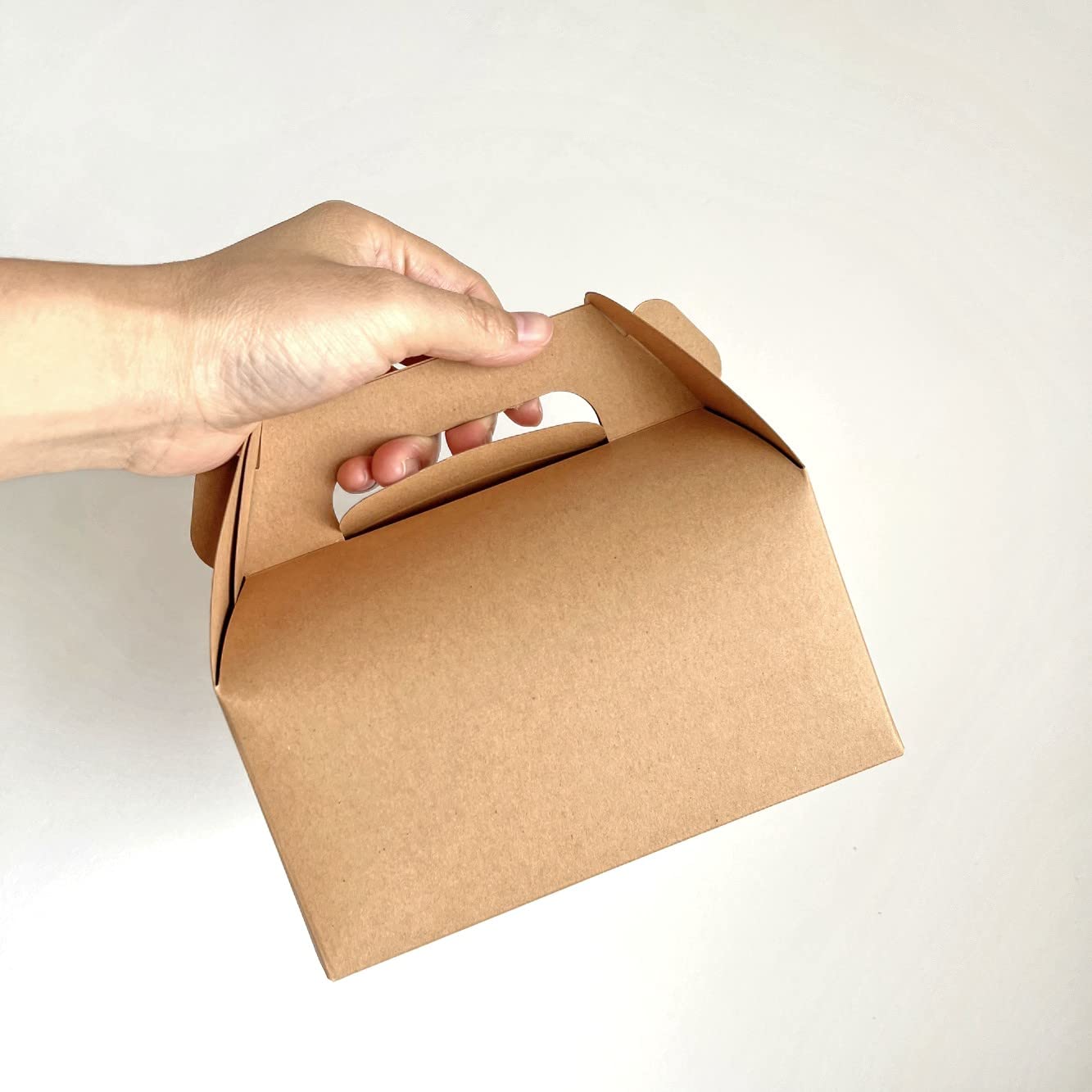 GXFCING Scatola Regalo con Coperchio, Grande Scatola Bomboniera in Carta Kraft da 20x20x10 cm, Scatole Cartone Marrone per Matrimonio, Compleanno, Festa di Natale, Confezione Regalo, 10 Pezzi