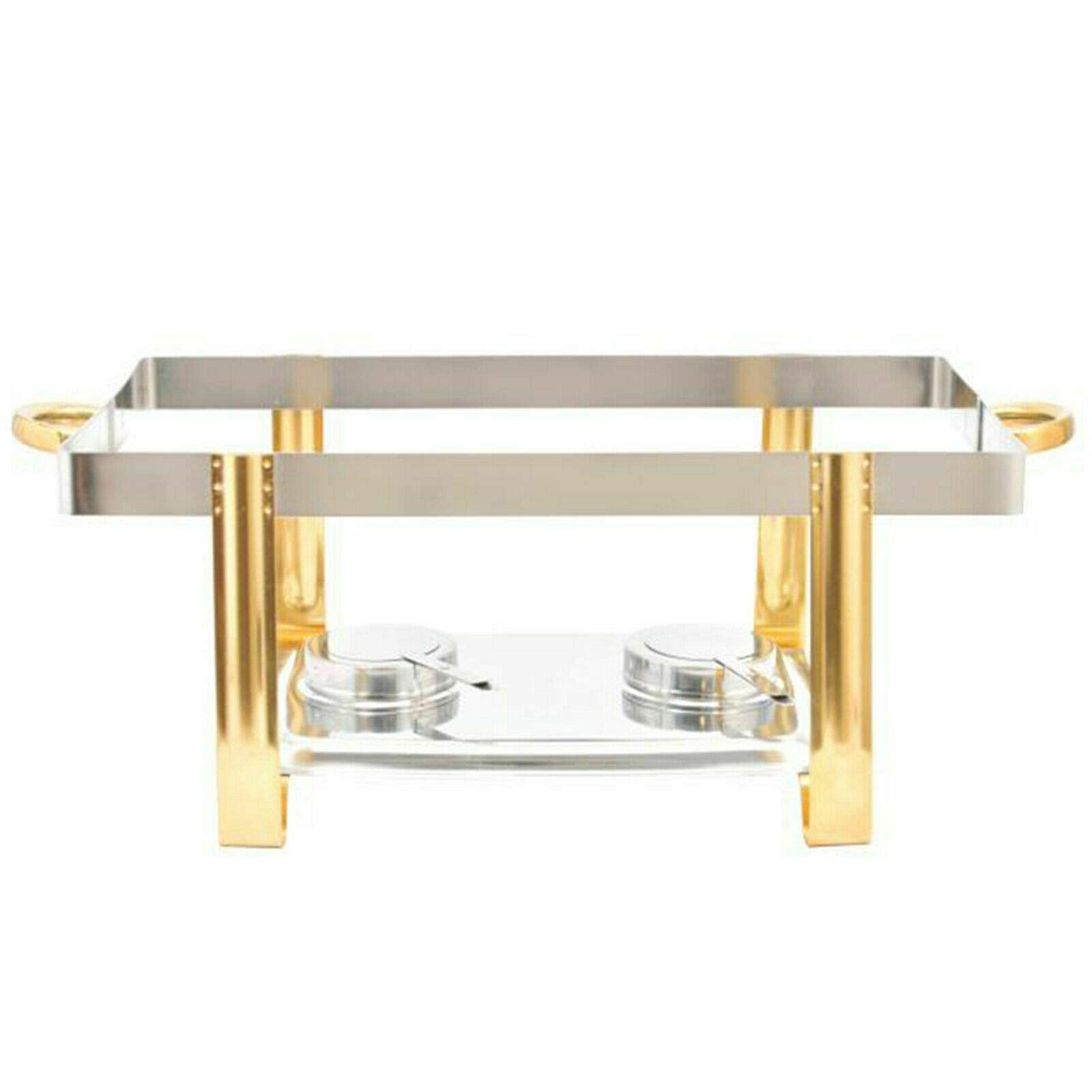 Chafing Dish - Calentador de alimentos de acero inoxidable de 9 L con tapa y sartén para alimentos, calentador para catering, buffet