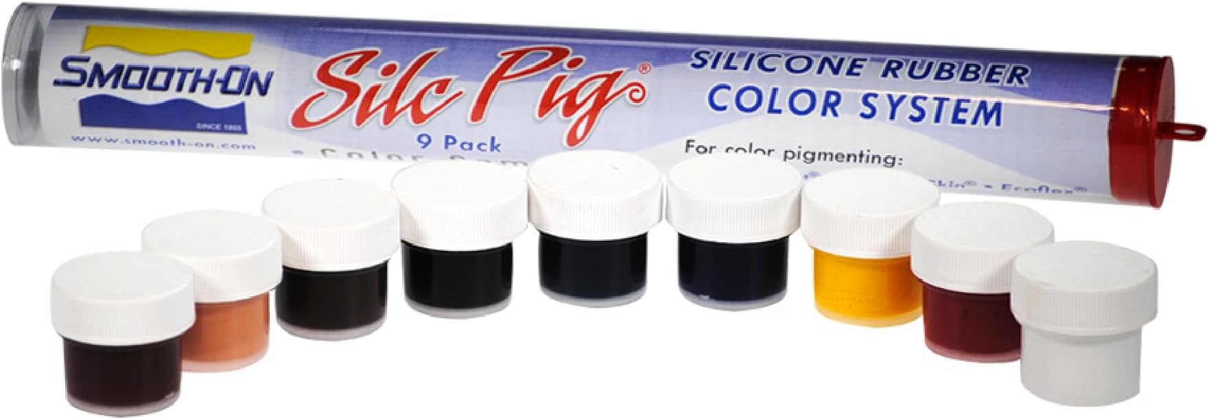 Silc Pig™ Color Pigments for Silicone, 9-Pack Sampler