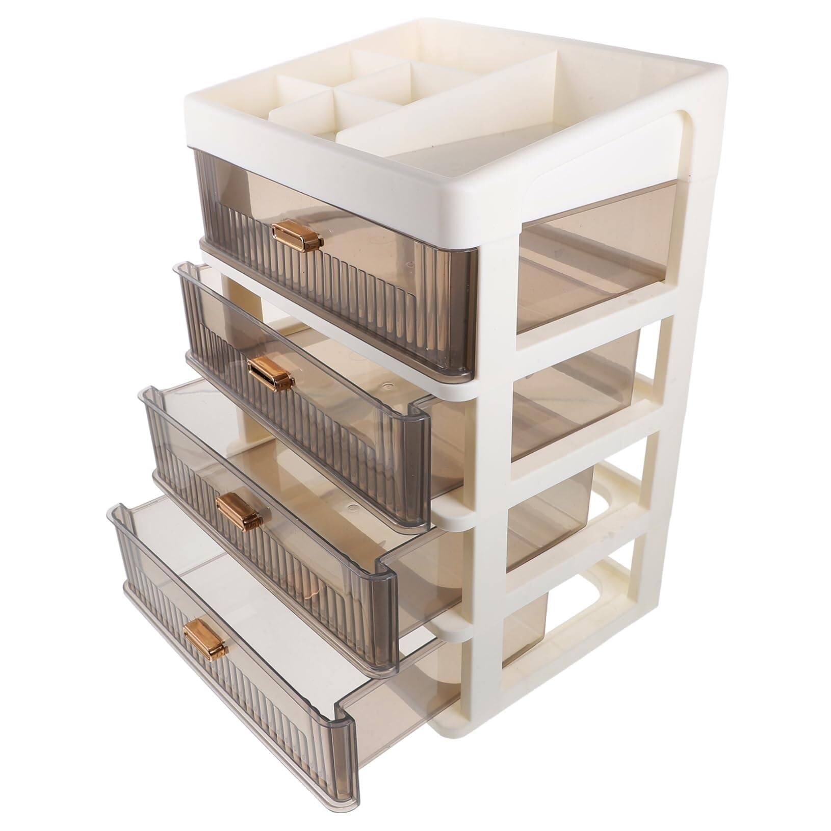 Organizer Da Scrivania Multifunzione Con Cassetti, Contenitore Trasparente For Cancelleria, Cosmetici E Accessori, Salvaspazio E Pratico For Riporre Gli Oggetti Sulla Scrivania.