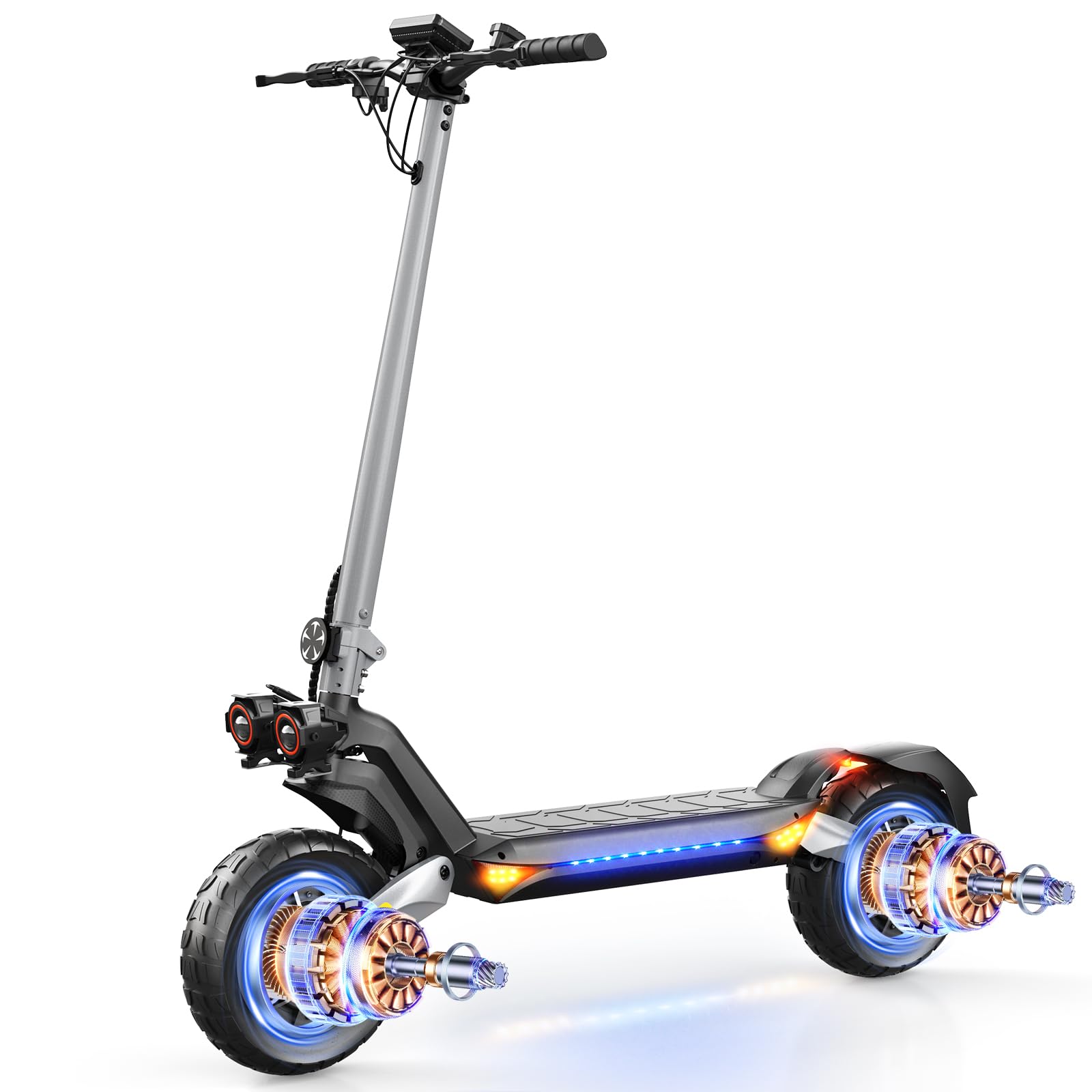 Circooter T4 Electric Scooter for Adults 800W Brushless Motor 28 MPH 25 Miles Range 10 Pneumatic Off-Road Tires