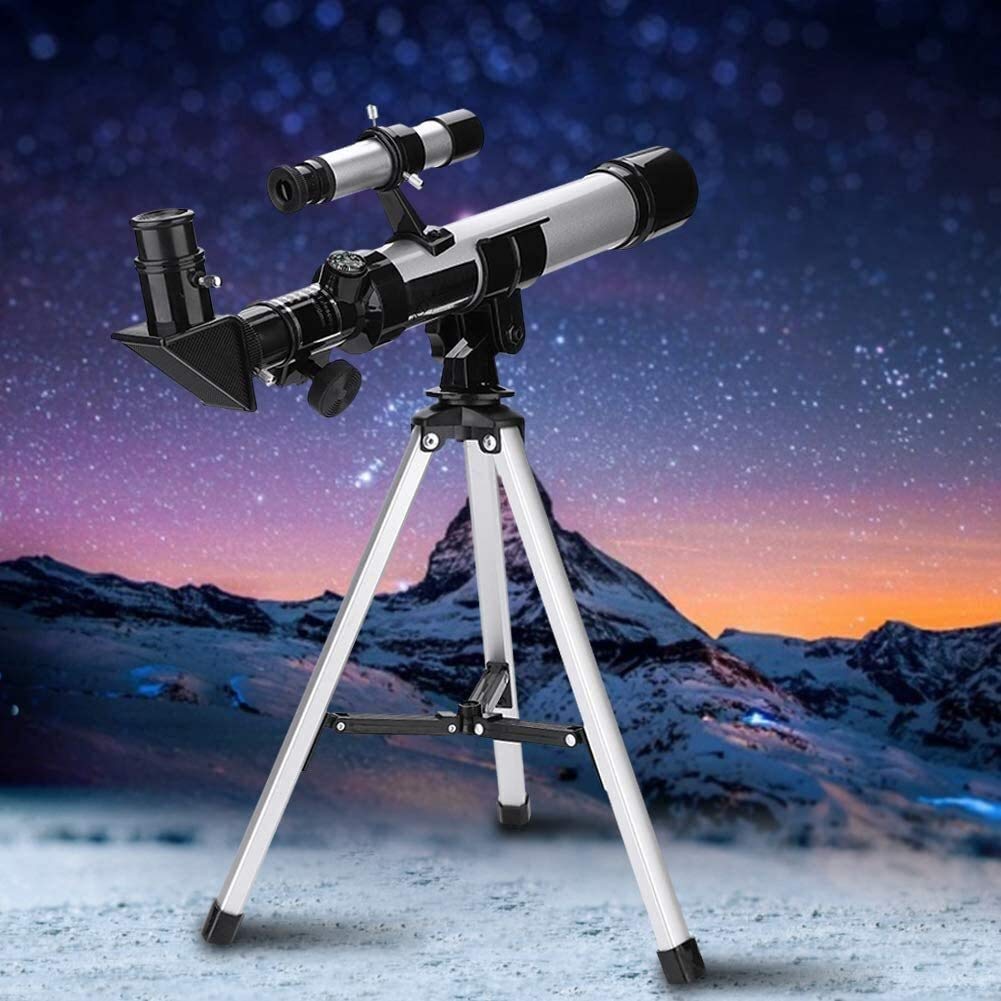 Teleskop astronomiczny dla dzieci, przenośny teleskop zabawka dla dzieci teleskop załamujący ze statywem lekka lornetka dla początkujących