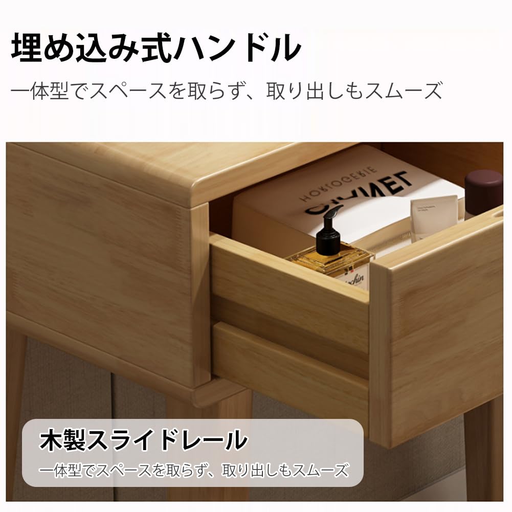 Amazon｜Bavlorenドレッサー 鏡台付き 椅子セット 大型鏡 多収納 北欧