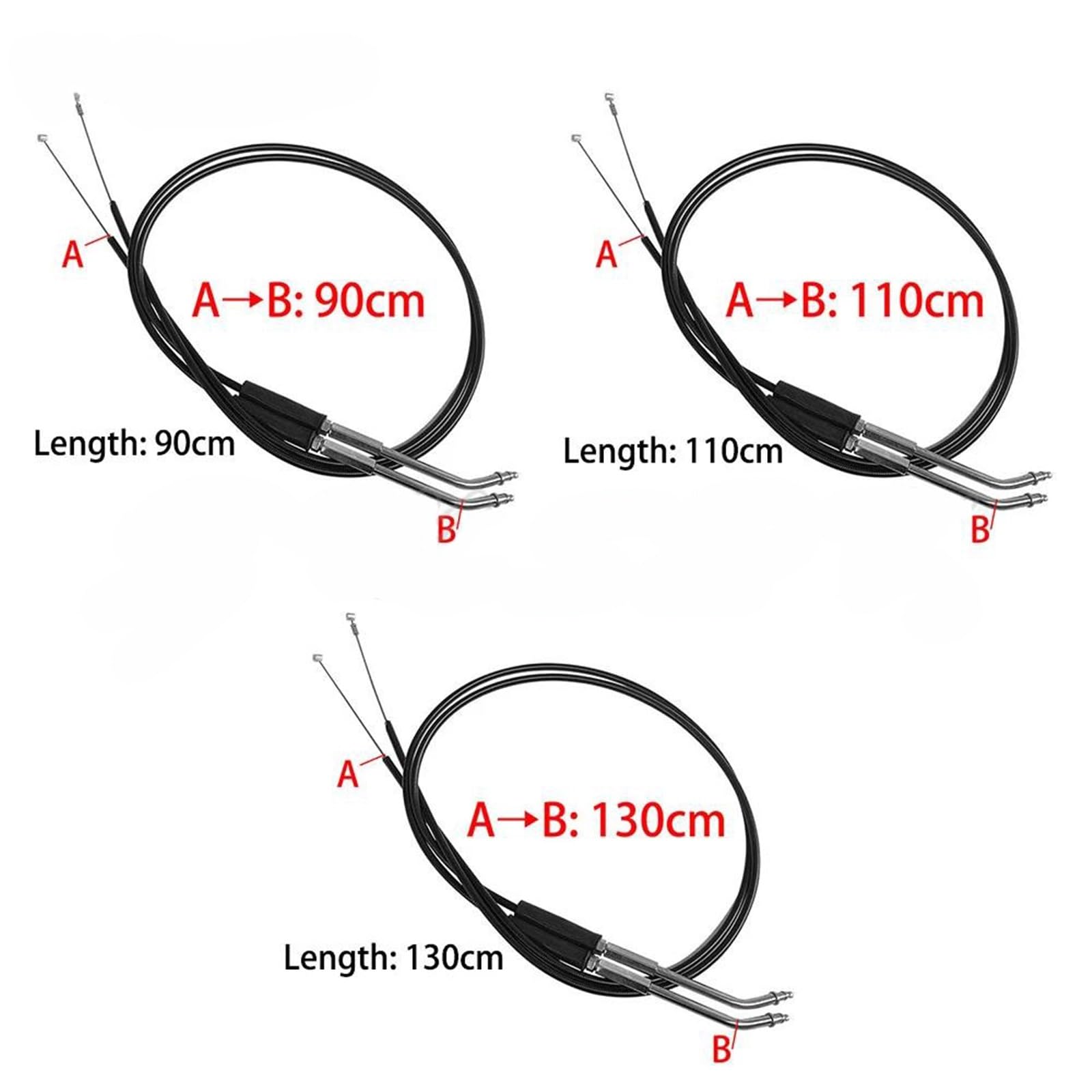 Cable De Acelerador Alargado Modificado para Harley Sportster XL883 XL1200 2002 2003 2004 2005 2006 2007 2008 2009 2010 2011 2012 2013 2014