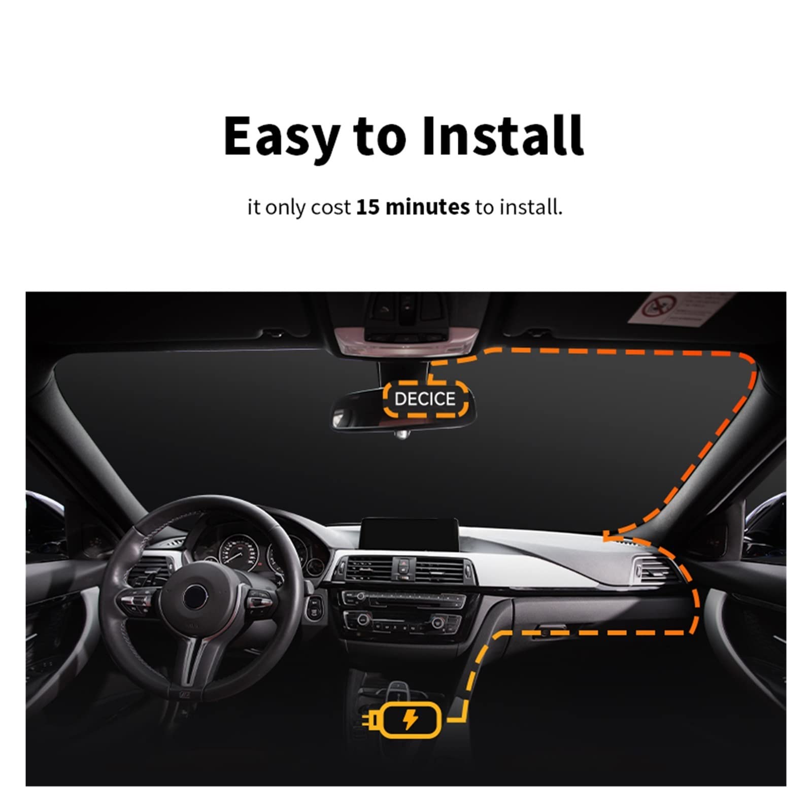 Kamera na deskę rozdzielczą Mini 2160P HD DVR samochodowa Ukryta kamera Wifi Auto Drive Vehicle Video Recorder Nagrywanie W RozdzielczośCi Ultra Hd(Mini5 Hw kit)