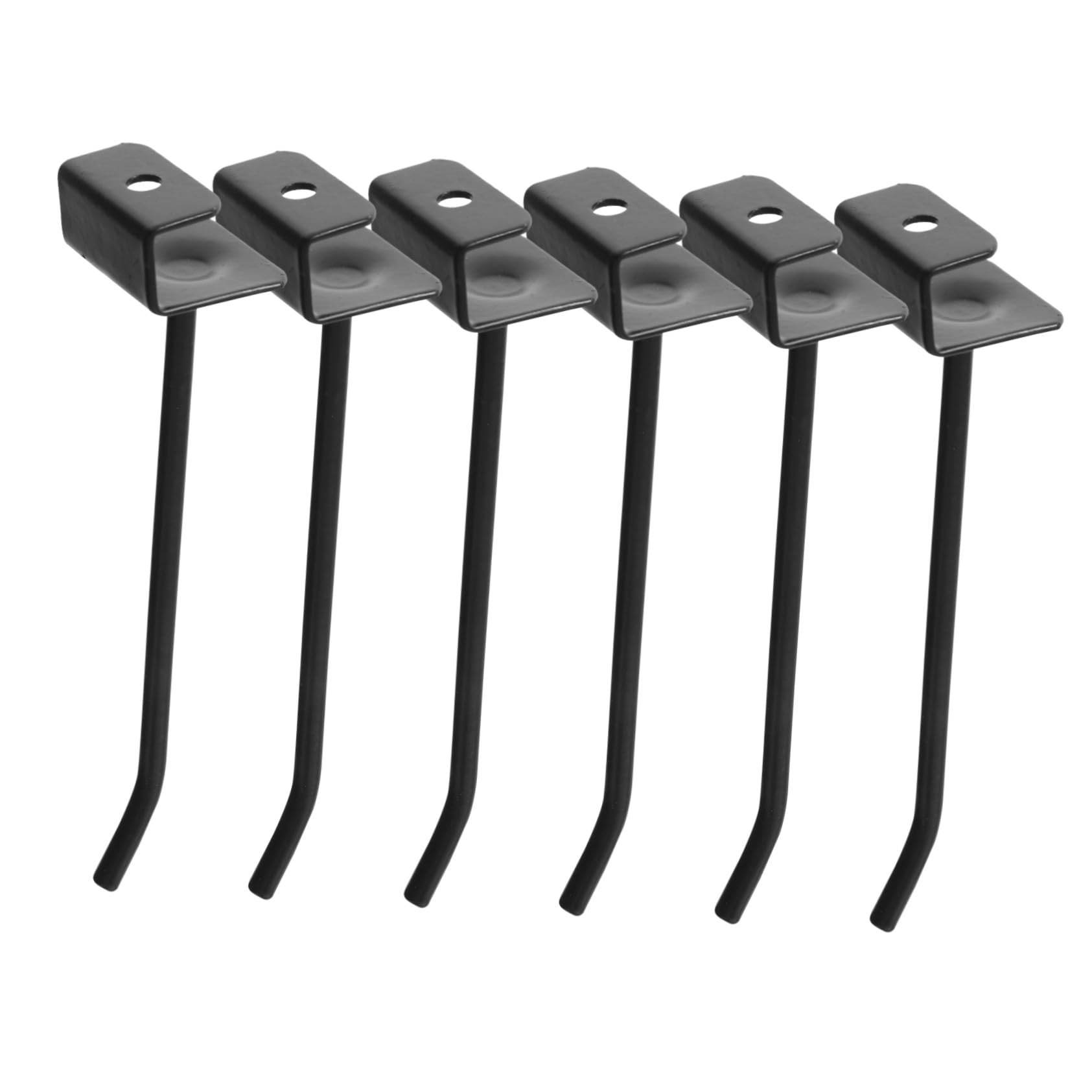 KOMBIUDA 48 Schwarze Metall Wandhaken aus Eisen für Schmuckpräsentation
