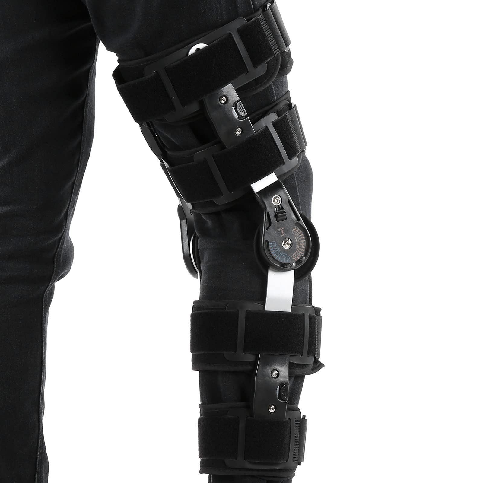 Soporte De Fijación De Articulación De Rodilla Ajustable, Soporte para Pierna Fracturada, Soporte Ortopédico para Rehabilitación De Lesiones De Pierna Y Rodilla