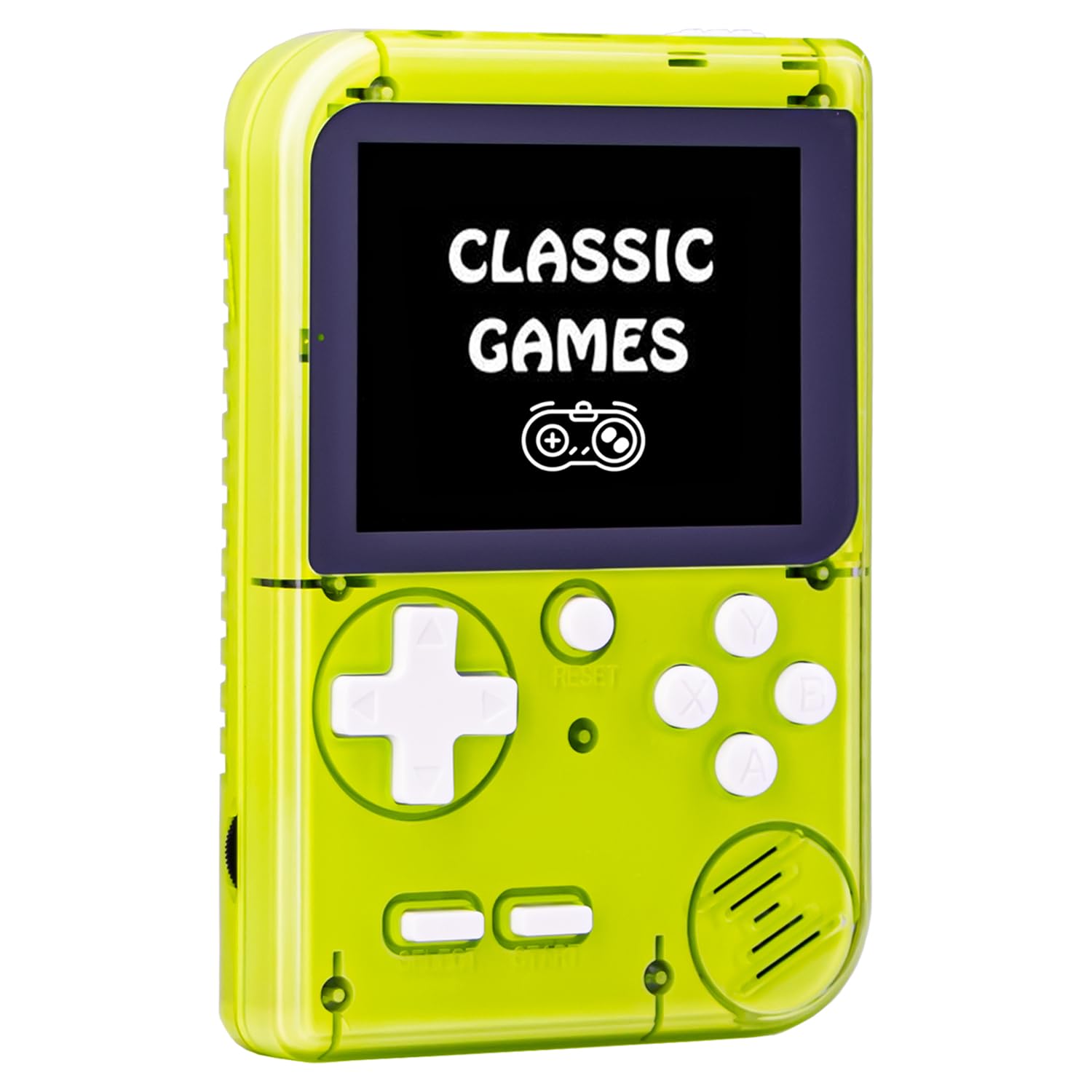 Kids Handheld Game Console Built-in 289 Classic Games, Portable Video Game Console with 2.8" Color Screen, Rechargeable Battery, Handheld Electric Game for Boy Girl (Green)