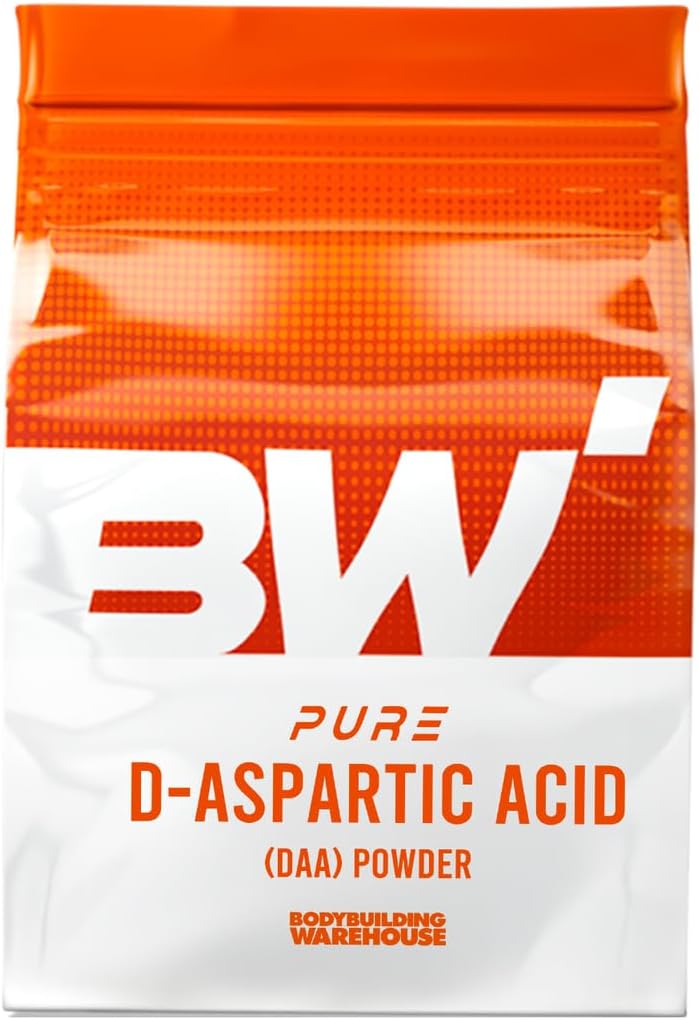 Pure D-Aspartic Acid (DAA) Powder - Bodybuilding Warehouse (Unflavoured, 250g)