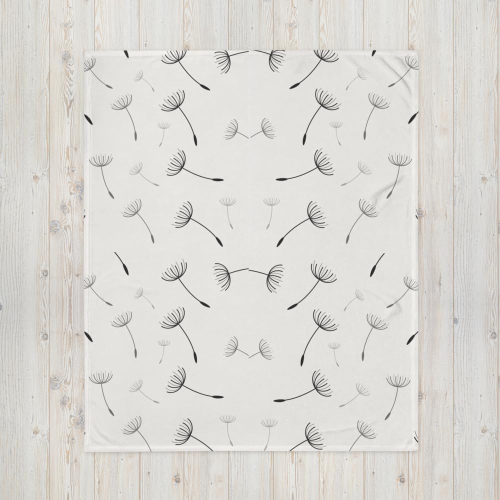 Couverture pissenlit grand plaid pour vos soirées canapé