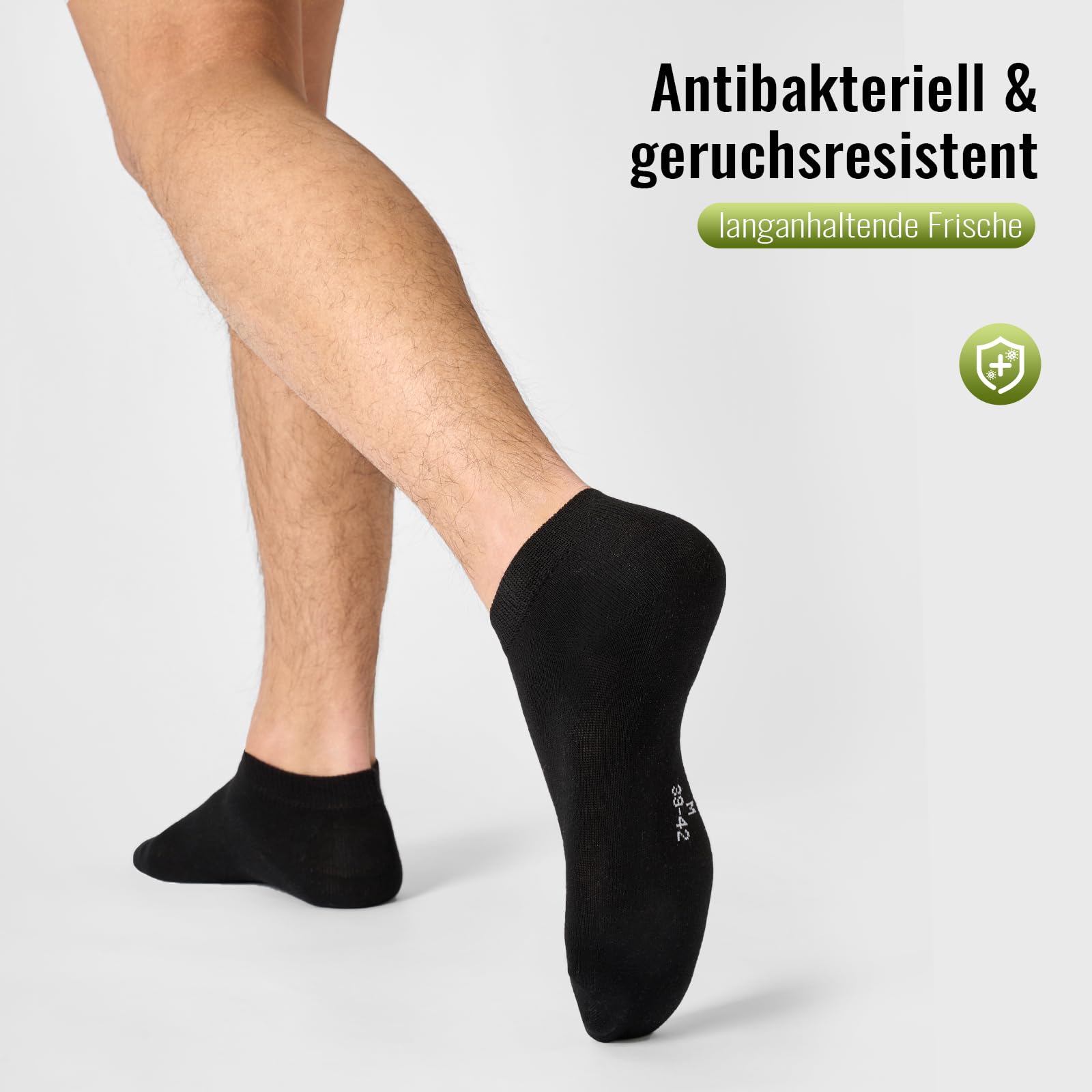 SukModen 12/24 Paia di Calzini da Sneaker per Uomo e Donna in Bambù, Anti-Odor Traspiranti Mezzi Calzini Morbidi, Calzini Corti per Uso Quotidiano, Tempo Libero, Shopping e Casa