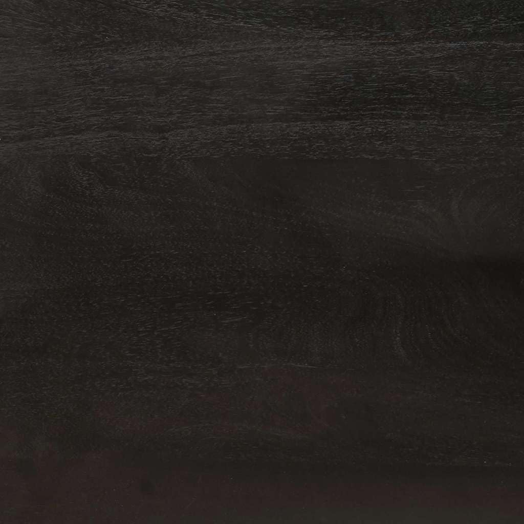 vidaXL Armario Auxiliar con cajón Negro y Dorado 60 x 33,5 x 100 cm, Elegante gabinete de Madera de Mango, solución Moderna Rectangular, Unidad compacta para Decorar y organizar en tu hogar