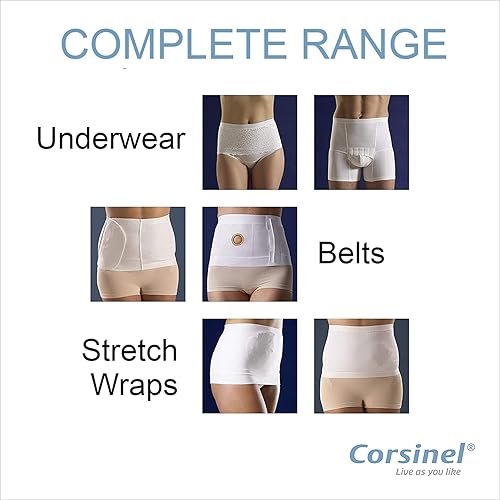 Miniatura 7 de StomaSafe Plus - Luz de soporte para ostomíahernia de TYTEX (negro, SM) 33.5 - 44 pulgadas de circunferencia de cadera