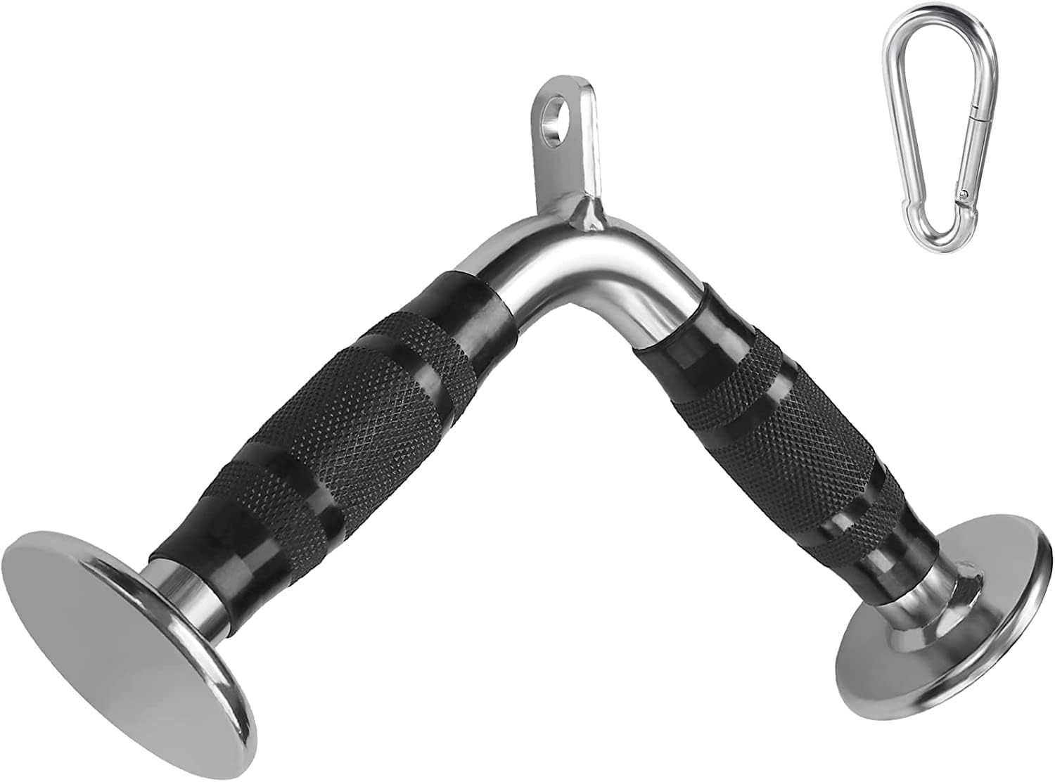 Cable Machine Accessories for Weight Lifting, LAT Pull Down Attachment V Handle, V-Shaped Bar, Tricep Rope, Rotating Straight Bar-image-40