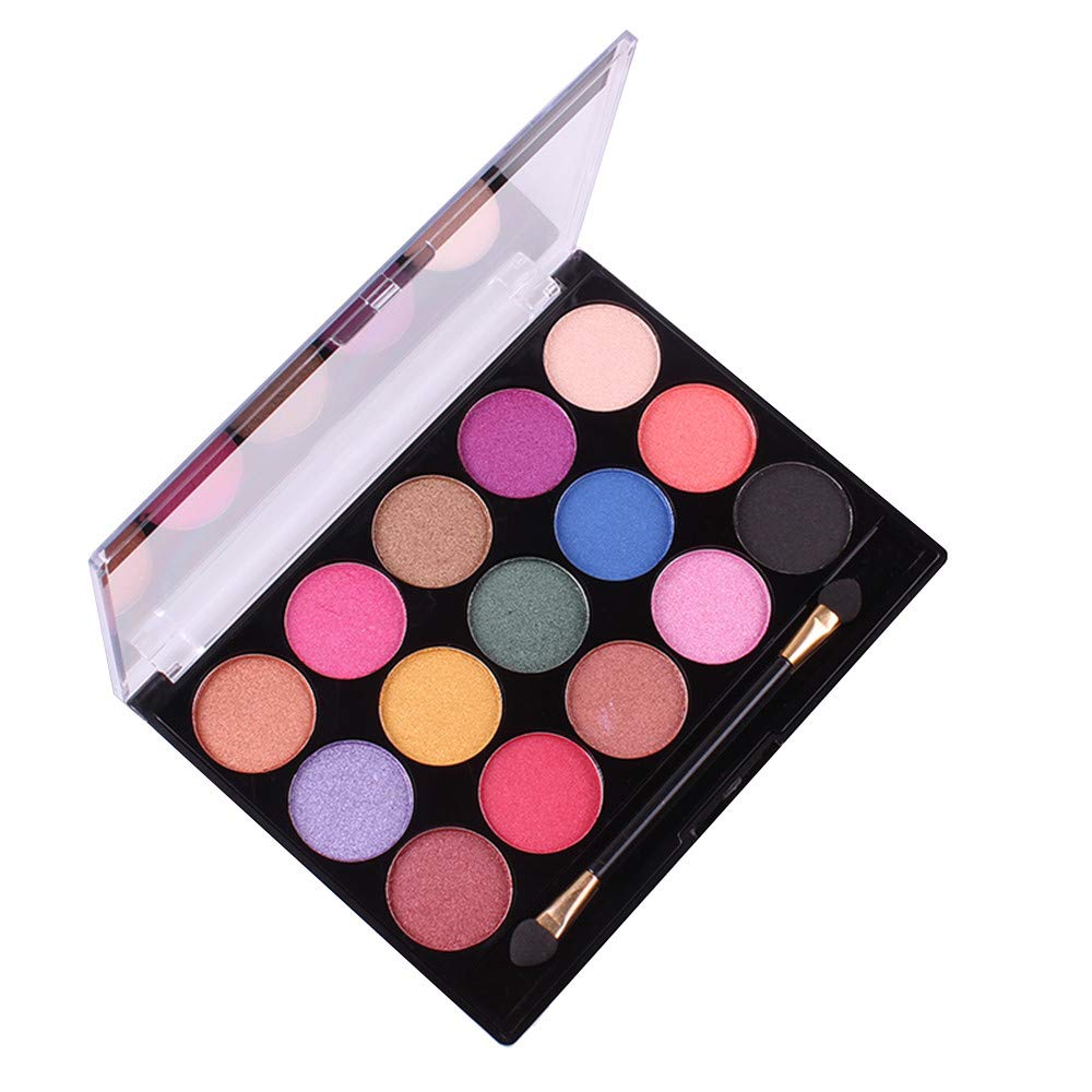 Eye shadow,IMJONO party summer St. Patrick's Day 2019 Surprise Best Gift for Girlfriend Lover Wife Discount clearance 15 Colors Pearlescent Matte Eye Shadow Makeup Multicolored Eye Shadow Plate