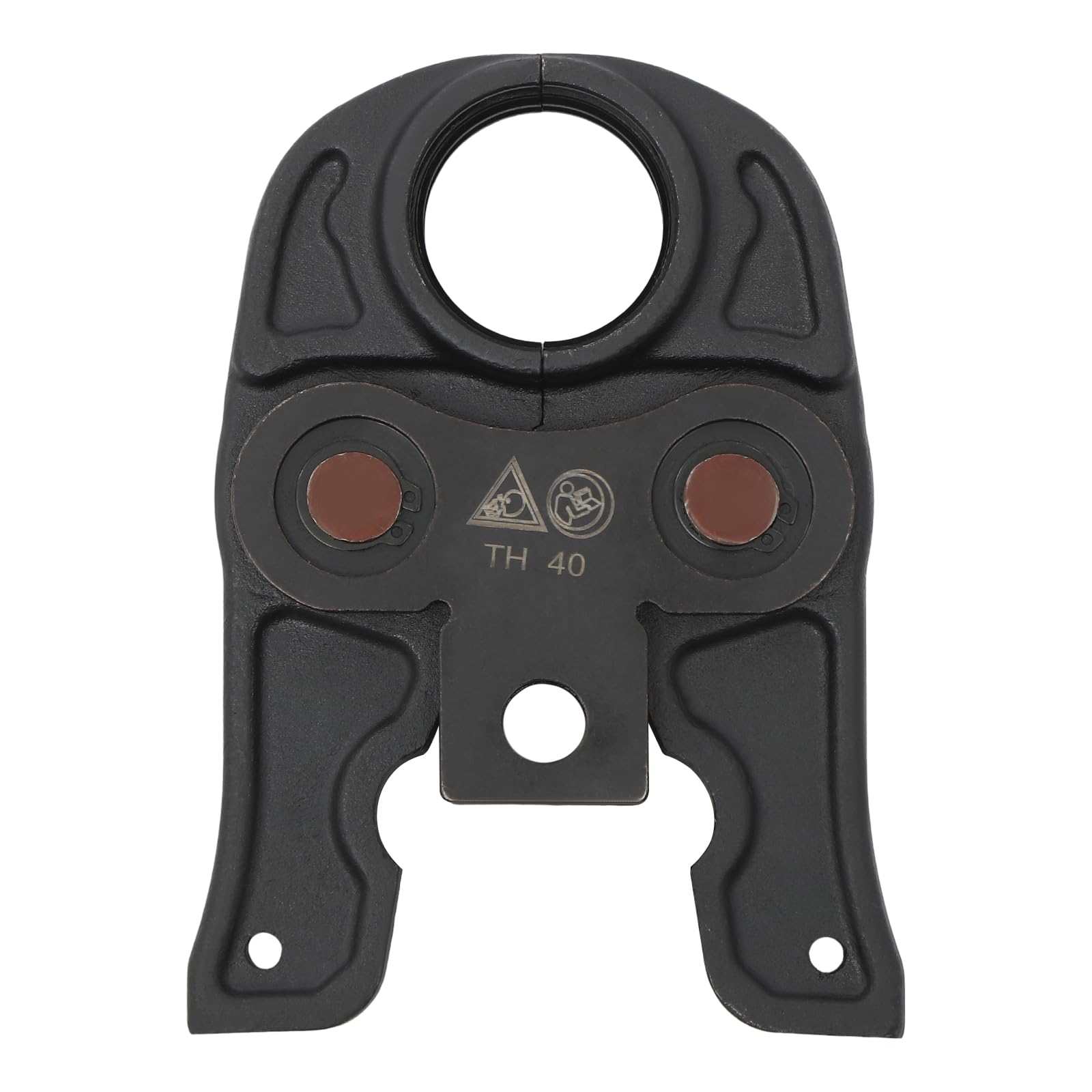 Ganasce a pressione professionali TH40 – 40 mm per tubi PEX, PB, alluminio plastica e rame e raccordi – Ganasce pressate di alta qualità con diametro di lavoro di 40 mm, per collegamenti densi in
