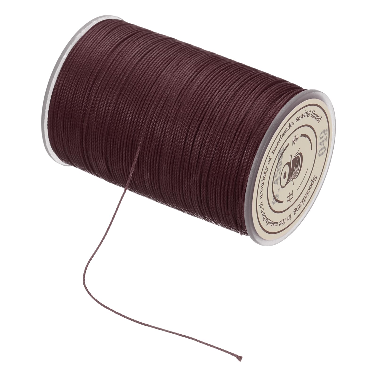 sourcing map Waxed Cord 0.45mm Waxed Thread 87 Yard Wax String Leather Cord for Bracelet Making, Necklaces, Beading, Jewelry Making and DIY Crafts (Wine Red)