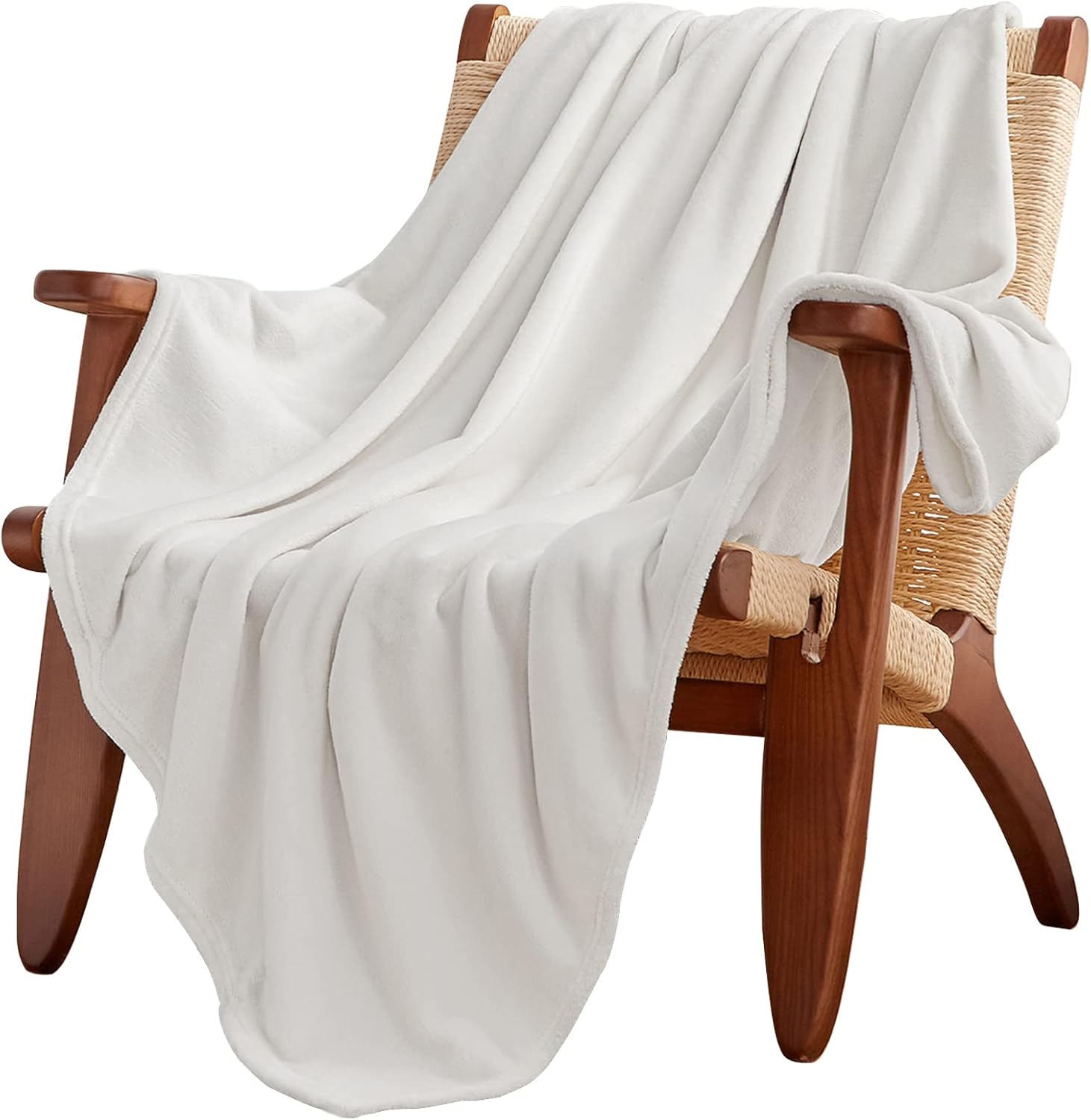 CozyLux Fleece Blanket Twin Grey 60" x 80", Super Soft Lightweight Microfiber Flannel Blankets for Travel Camping Chair and Sofa, Cozy Luxury Plush Fuzzy Bed Blankets, Gray : Home & Kitchen