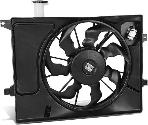 DNA MOTORING OEM-RF-1100 Conjunto de ventilador de refrigeración de radiador estilo fábrica compatible con 11-13 Elantra 13 Elantra Coupe 13-15