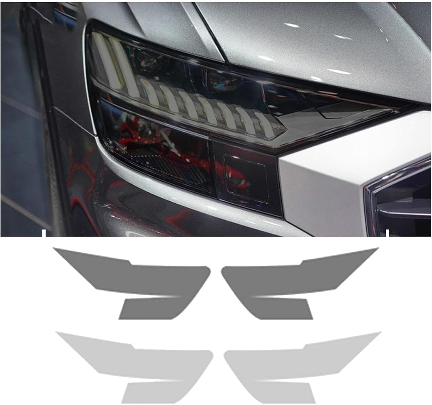 SamLng Car Front Light Film for SQ8 2019 2020 Precut Headlight Protective Film Car Front Headlamp Protection Film car Lights Film Headlight Anti-Scratch Non-Yellowing Protective Film