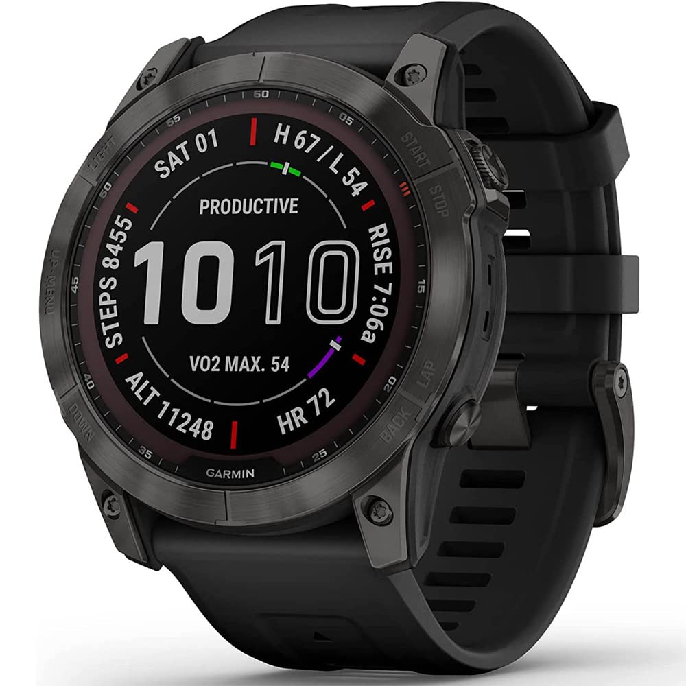 Amazon.com: Garmin 010-02541-10 Fenix 7X Sapphire Solar