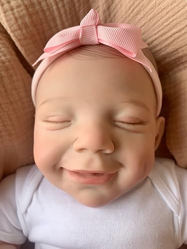 Miniatura 3 de iCradle Muñeca bebé realista Reborn de 19 pulgadas y 18.9in de cuerpo completo de silicona de aspecto realista, juguete hecho a mano para niños a