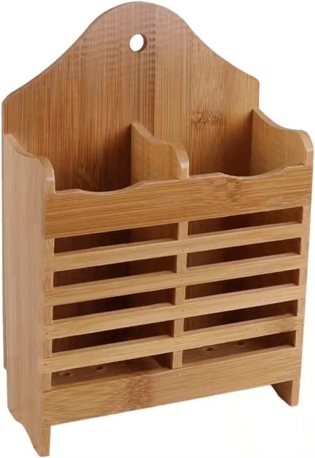 Utensil Holder,Chopsticks cage,Bamboo Cutlery Storage Rack Kitchen Organizer,Pen Racks,
