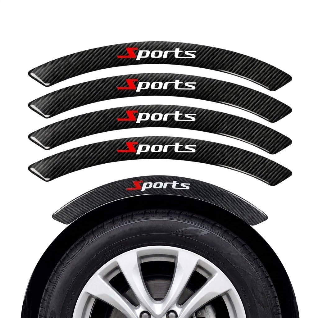 QIZUN Wheel Arch Protector for BMW i5 Touring (Estate) Type G61E (G61) 2024, Fender Flare Guard Residue Free No Paint Damage in Tight Parking Spaces Carbon Look 4-Set