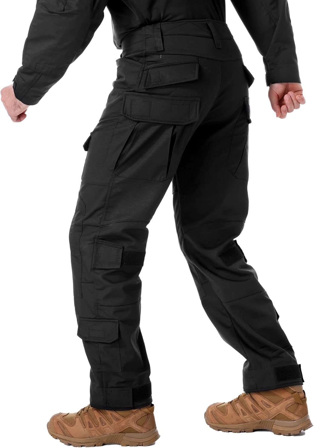 Tactical Pants for Men Water Resistant Hiking Pants Camo Cargo Pants with 10 Pockets No Belt and Kneepad - Image 2