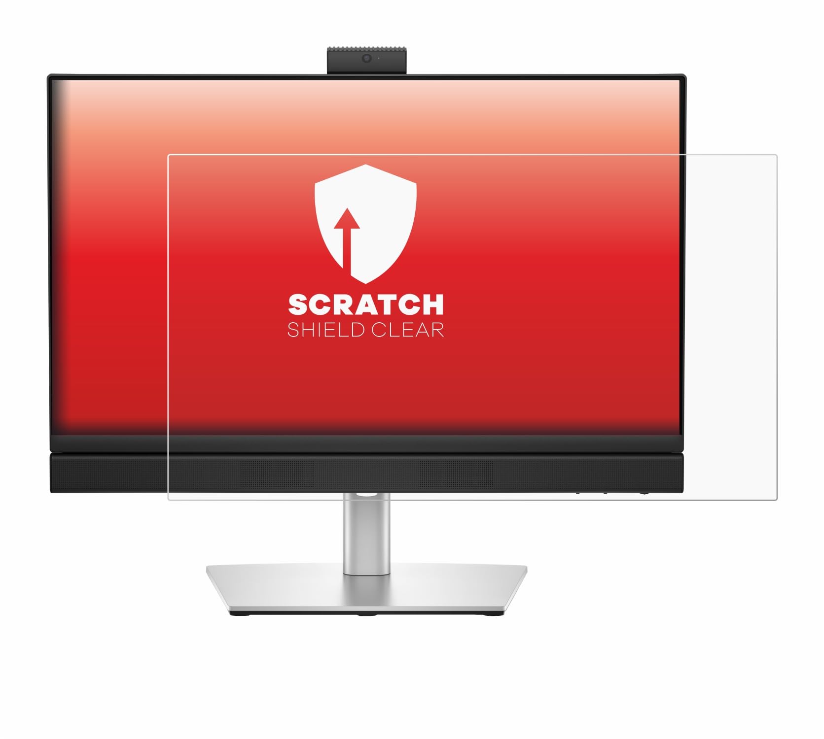 upscreen Pellicola Protettiva per Dell Pro 24-All-in-One Plus QB24250 | , Chiara Protezione Schermo Made in Germany, Anti-Graffio Trasparente Mounting Kit