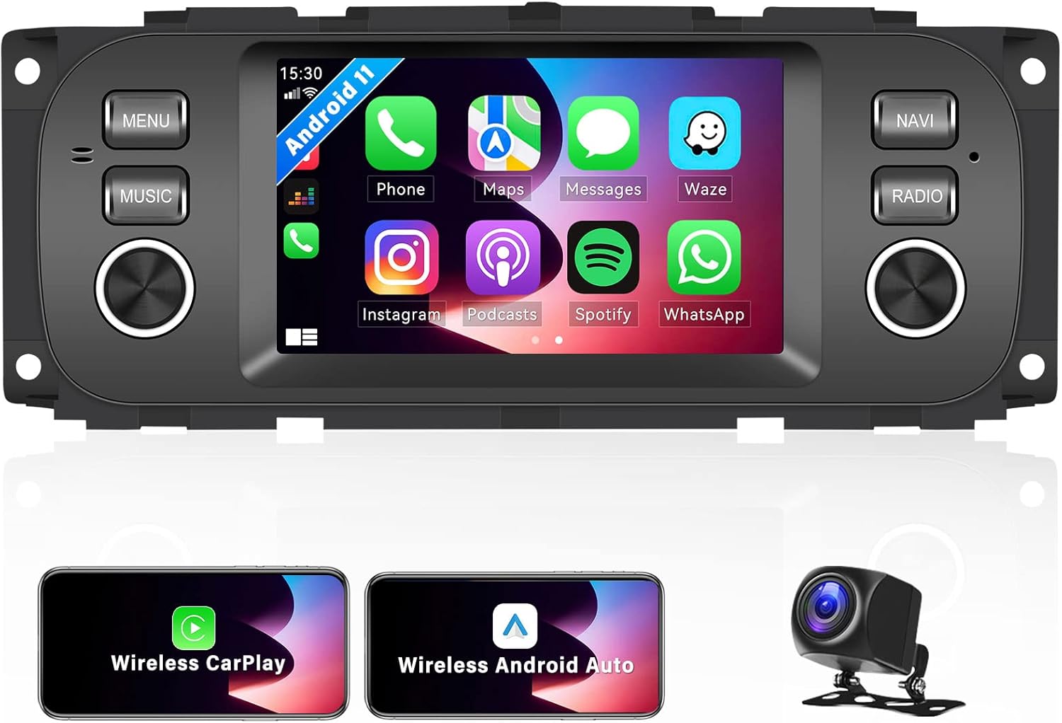 Amazon.com: Android 11 Car Stereo for Jeep Grand Cherokee/Dodge RAM
