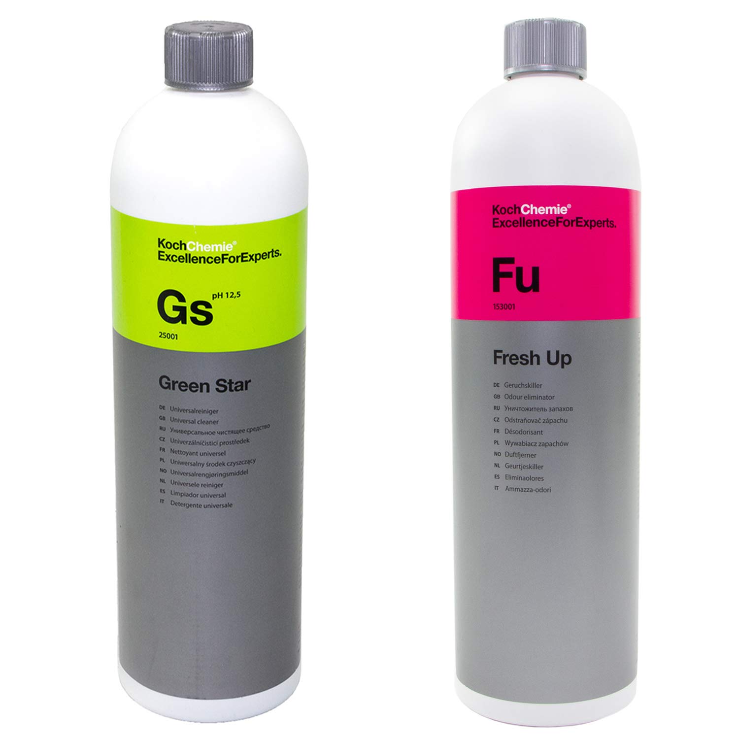 Geruchs Auto Entferner Fresh Up Fu 1 Liter + Green Star Gs Reiniger Universal 1 Liter Koch Chemie