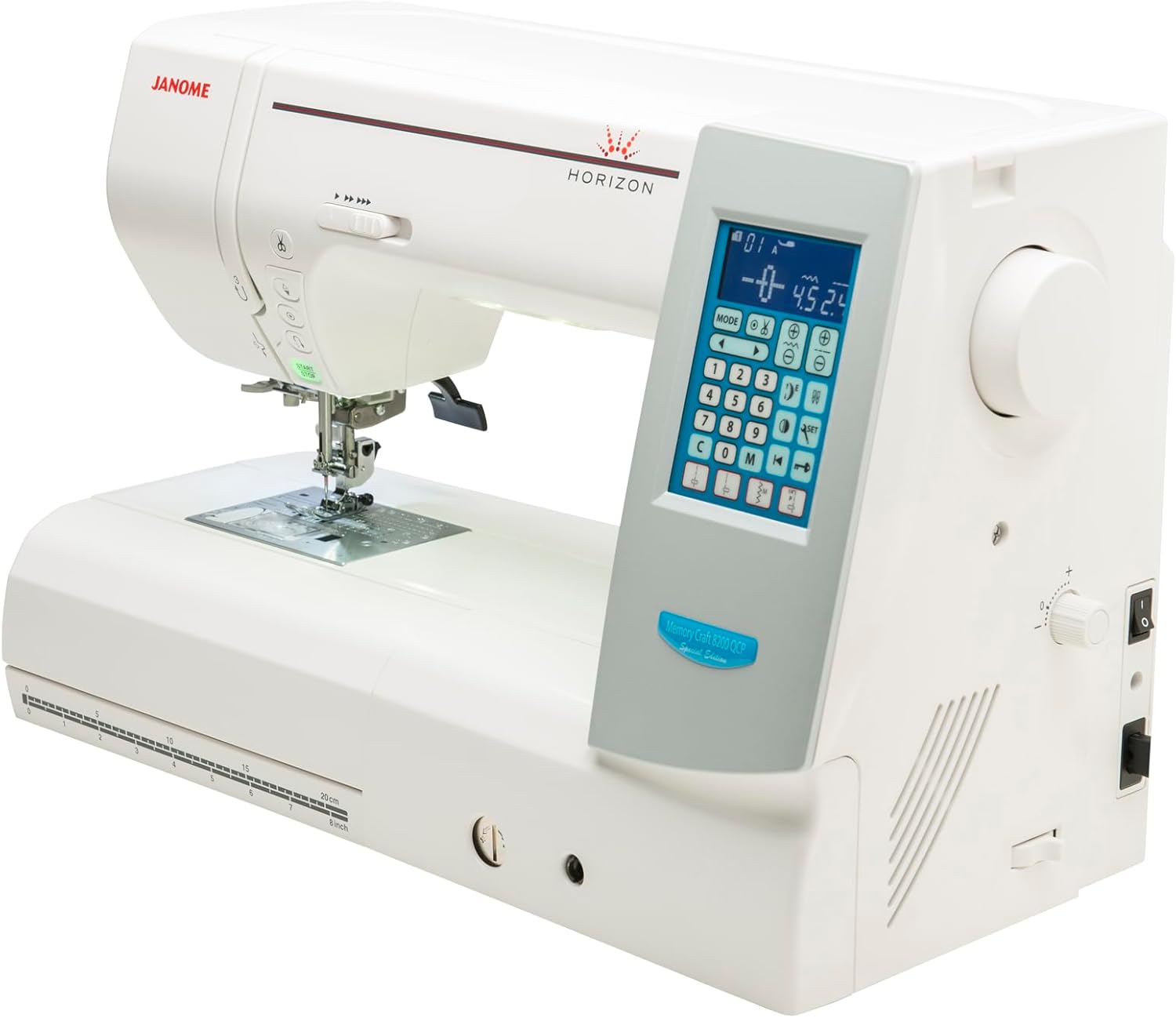 Janome 8200QCP Quilting and Sewing Machine Computerized - Horizon Memory Craft 8200QCP Special Edition, Computerized Sewing Machine with 170 Built in Stitches and Roomy Workspace for Quilts