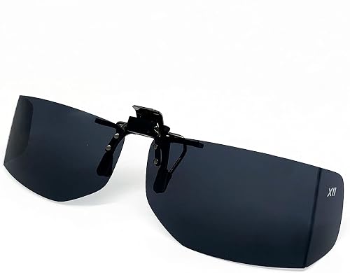 XII WY Polarized Clip-on Sunglasses Rimless