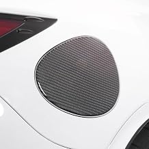 BETTERHUMZ Carbon Fiber Car Fuel Tank Decal Trim Compatible with Toyota GR86 for Subaru BRZ 2021-2024 Gas Cap Cover Sticker Car Exterior Molding Accessories (Black)