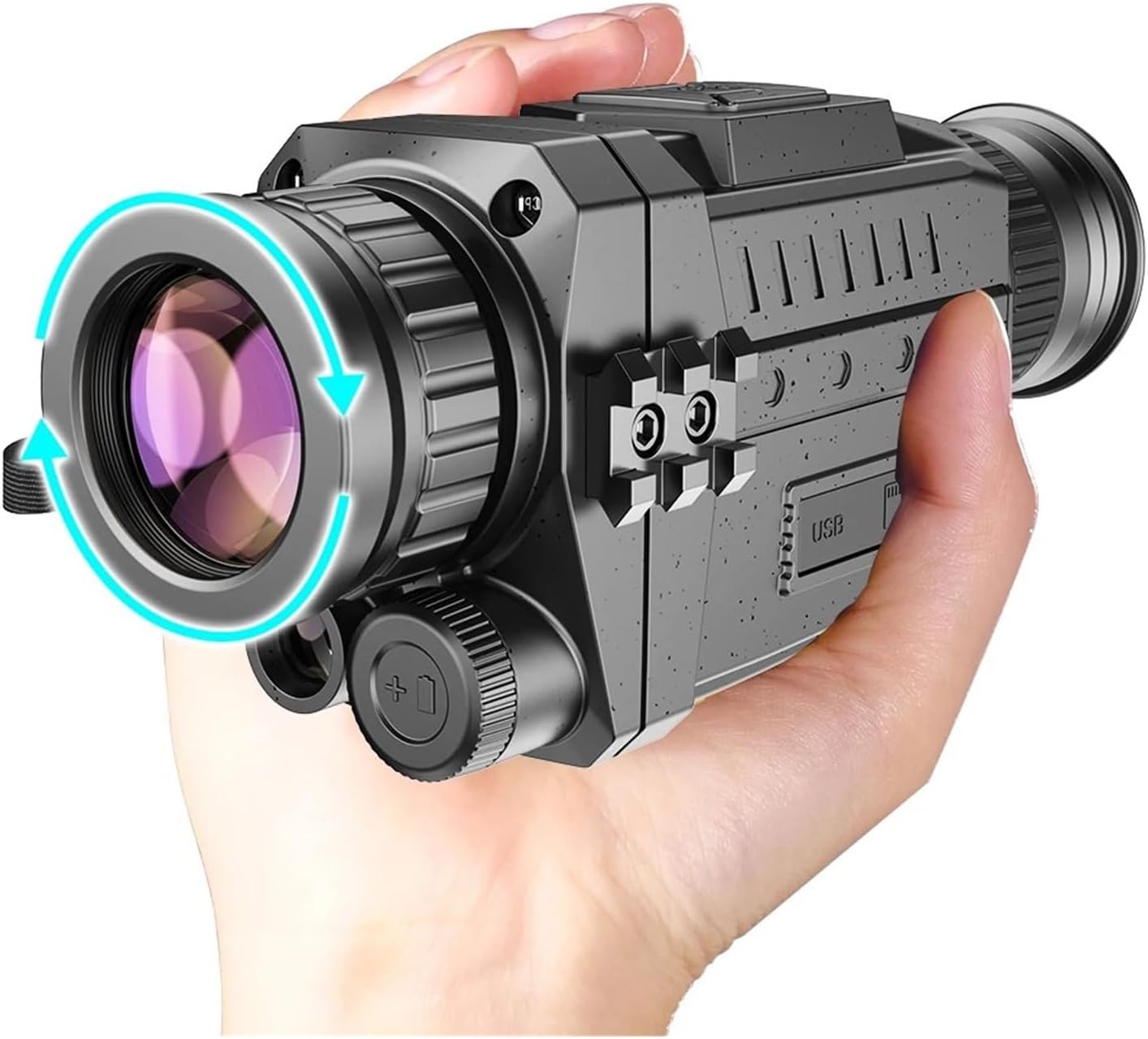 赤外線デジタル暗視単眼鏡デバイス IR望遠鏡ズームレンズ 広い視野を提供