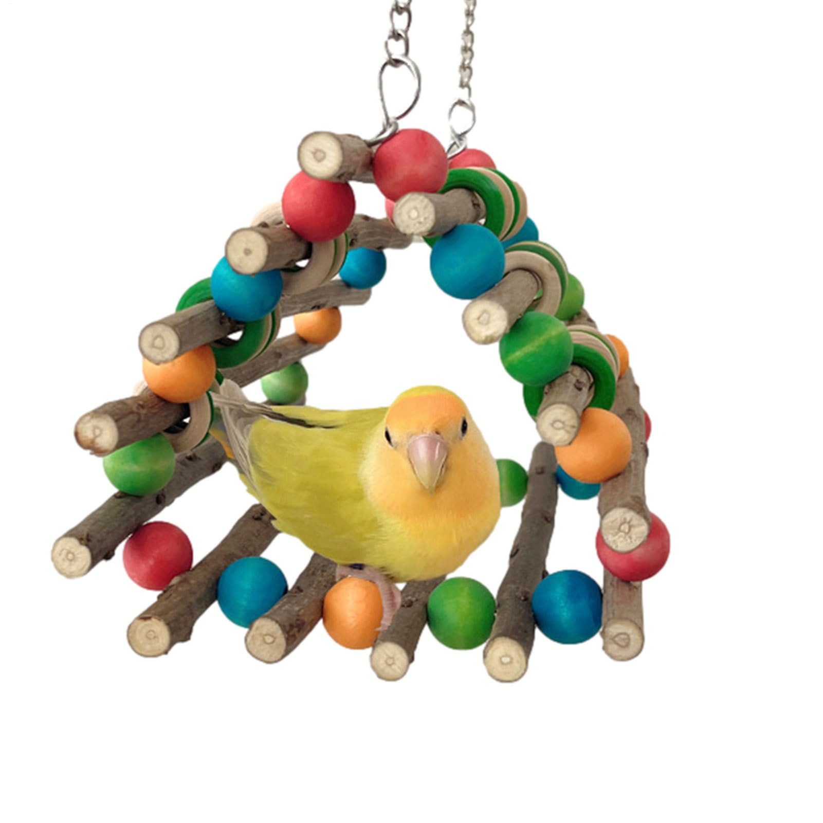 Jouets pour oiseaux de qualité supérieure avec perchoir en bois durable