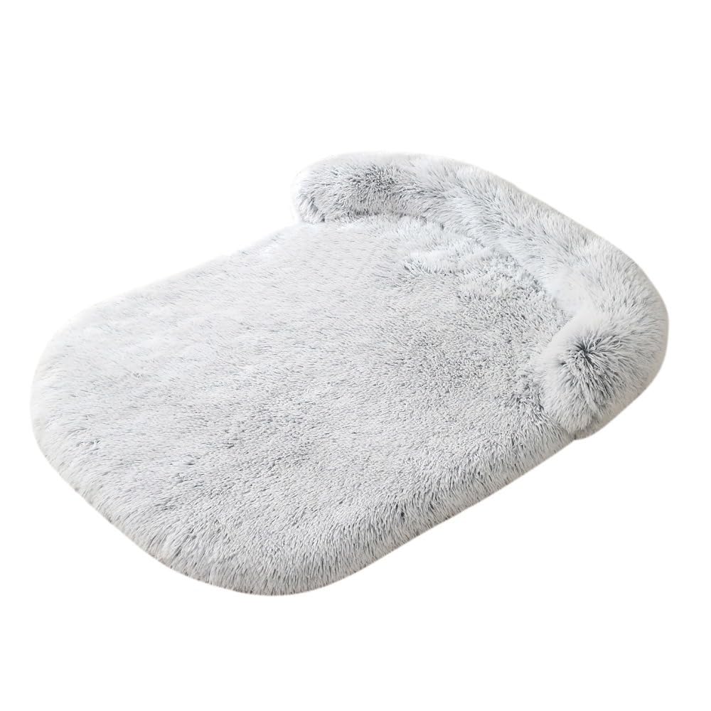 Tapis de canapé anti-anxiété pour chien lit moelleux en éponge lavable protection meubles
